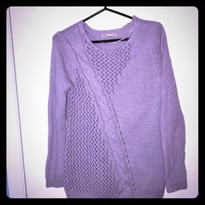 Purple knit sweater